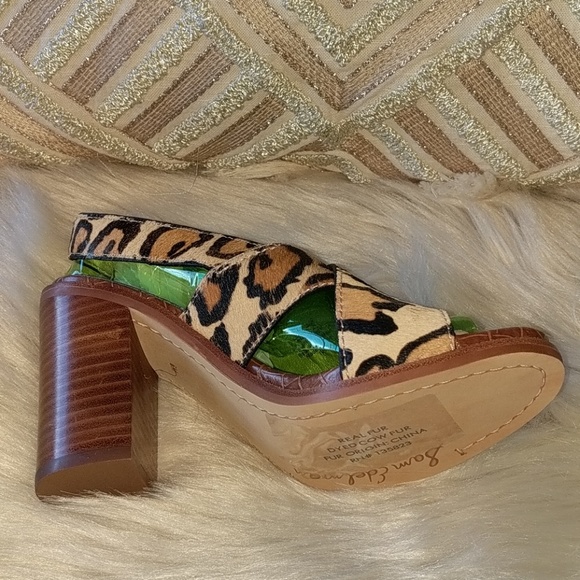 New Sam Edelman Ivy Leopard Slingback Sandals Sz 6 - Picture 4 of 4